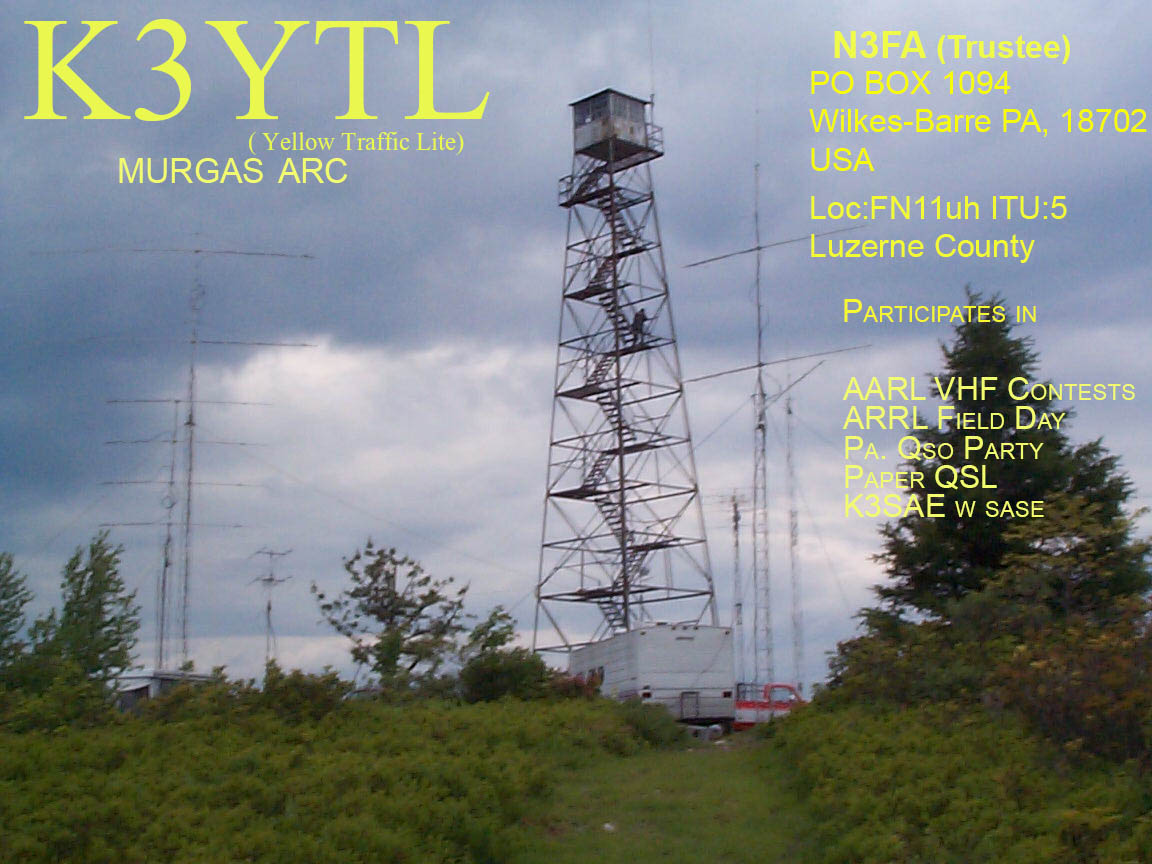 K3YTL on Red Rock
        Mountain (FN11) September 2000